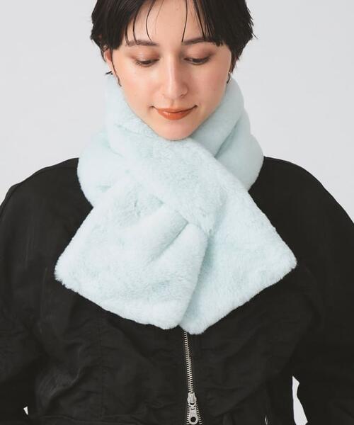 레이 빔즈 페이크 퍼 머플러 목도리 61-45-0512-593 25AW