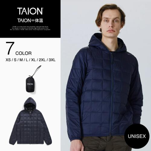 타이온 베이직 오버사이즈 WZip 다운 파커 후드 패딩 점퍼 TAION-106OSWZ