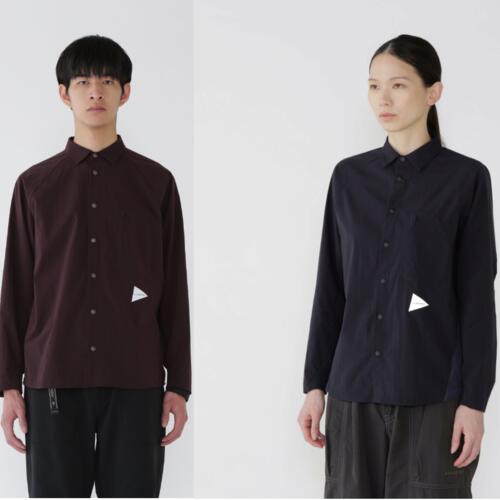 앤드원더 셔츠 fleece base LS shirt 25AW