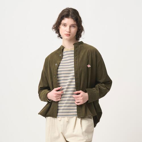 단톤 여성 코듀로이 밴드 칼라 셔츠 25AW DT-B0290 MCD