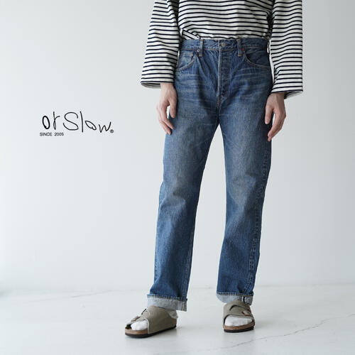 오어슬로우 ORSLOW 스탠다드 데님 105 2YEAR 워시 청바지 01-1050-84 5포켓 스트레이트