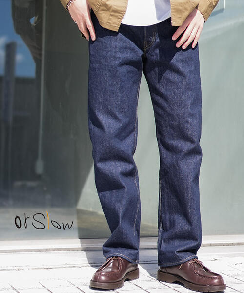 오어슬로우 데님 팬츠 청바지 SHORT LENGTH 105 STANDARD SELVEDGE DENIM 01-1050SL-81