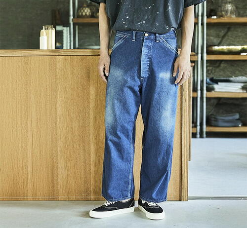 오어슬로우 데님 팬츠 청바지 WIDE FIT 30S PAINTER PANTS DENIM USED 01-5126-95