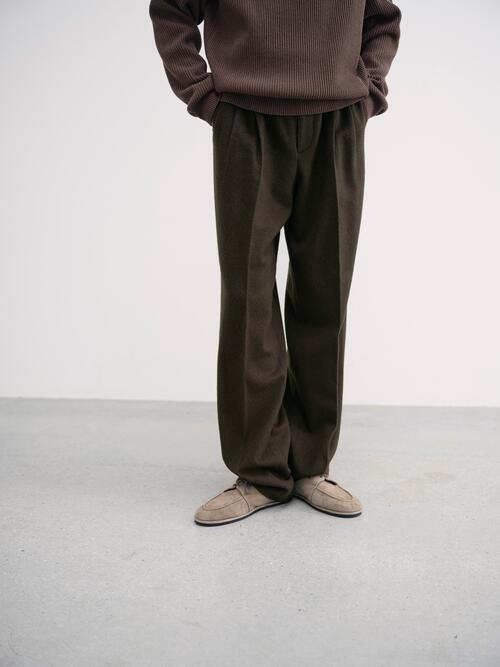 오라리 남성 바지 WASHED ORGANIC CANVAS PANTS 24AW