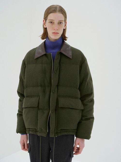 오라리 남성 패딩 점퍼 BABY CAMEL FLANNEL DOWN BLOUSON 25AW