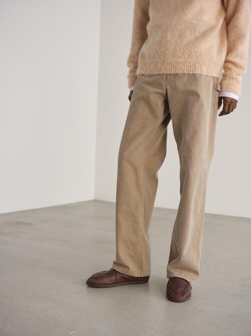 오라리 남성 바지 WASHED ORGANIC CANVAS PANTS 24AW