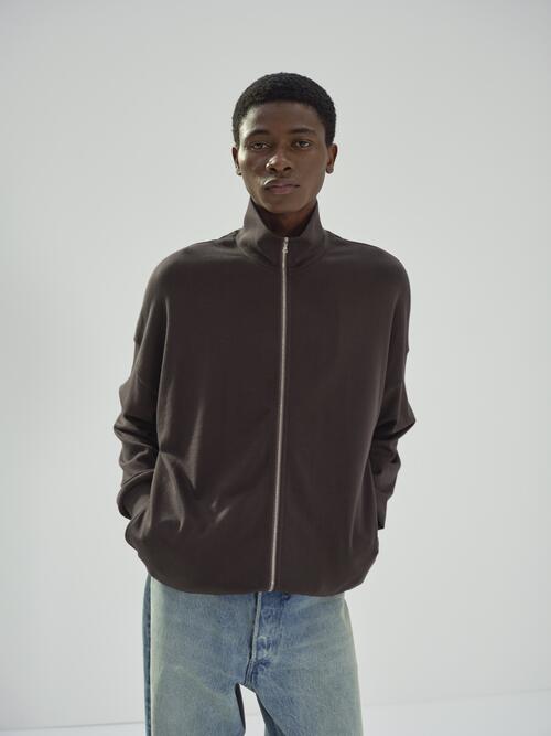 오라리 남성 재킷 24AW SUPER HIGH GAUGE SWEAT ZIP BLOUSON