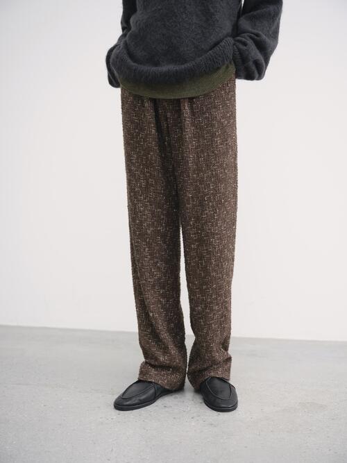 오라리 남성 바지 HOMESPUN TWEED SLACKS 24AW