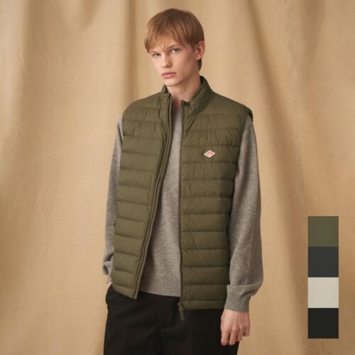 단톤 남성 나일론 태피터 미들 다운 스탠드 칼라 조끼 패딩 25AW DT-A0565 NRP