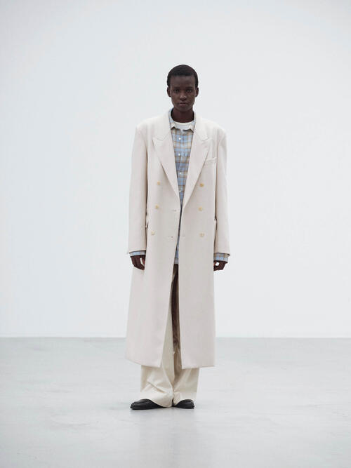 오라리 여성 코트 LIGHT MELTON CHESTERFIELD COAT 25AW