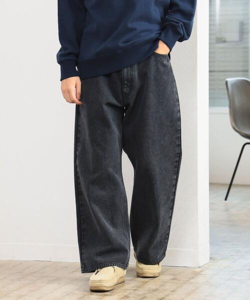 BMING by BEAMS 빔즈 페이드 덕 5포켓 팬츠 바지 와이드룩