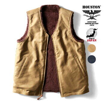 휴스턴 HOUSTON 리버시블 알파카 데크 조끼 밀리터리 빈티지 25AW 51504