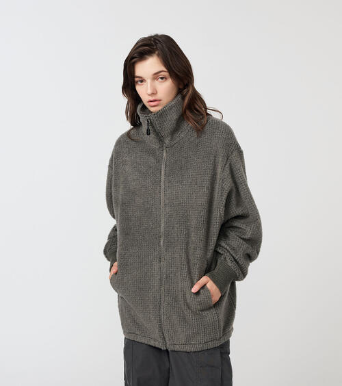 노스페이스 퍼플라벨 점퍼 POLARTEC Wool Fleece Zip Up Sweater N25FA053