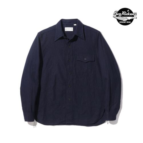 버즈릭슨 CPO 플란넬 울 셔츠 BR24961 해군 밀리터리