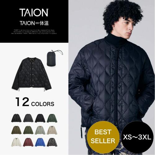 타이온 M-65 쇼트 다운 패딩 재킷 점퍼 TAION-M65LSZBML-1SH