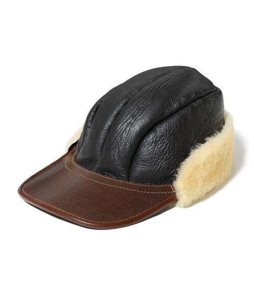 버즈릭슨 B-2 가죽 캡 모자 방한 귀달이 밀리터리 빈티지 BR02818