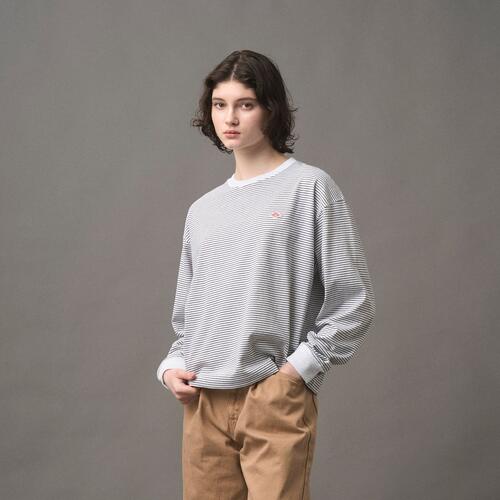단톤 여성 스트라이프 긴팔 티 셔츠 DT-C0269 TCB-ST 25AW