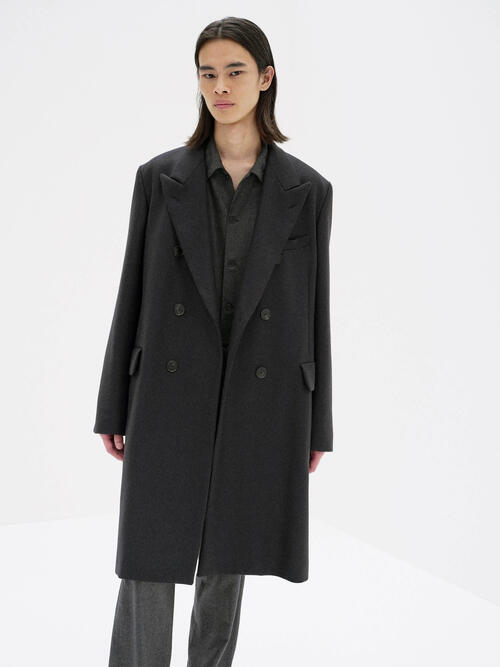 오라리 남성 코트 LIGHT MELTON CHESTERFIELD COAT 25AW