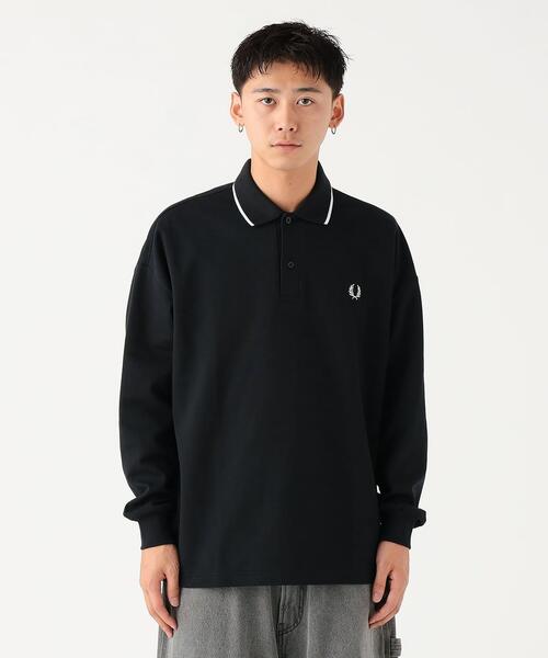 빔즈 X 프레드페리 싱글 팁 피케 폴로 긴팔 티 25aw 11-12-0214-060