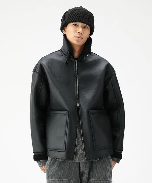 빔즈 X UNIVERSAL OVERALL 인조 가죽 재킷 25aw 11-18-6824-498