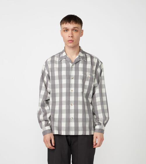 노스페이스 퍼플라벨 셔츠 Checkerboard Field Open Collar Shirt N25FG028