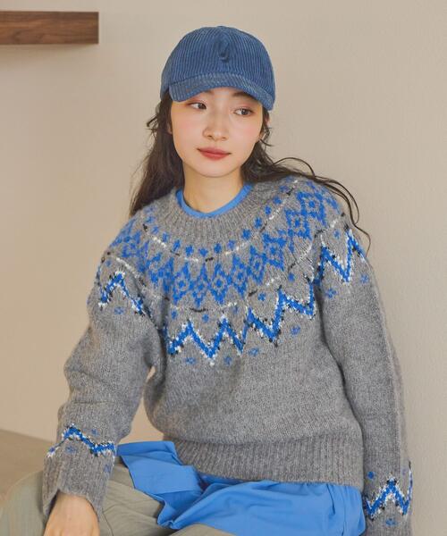 니코앤드 앙고라 믹스 노르딕 니트 풀오버 여성 25AW 592183