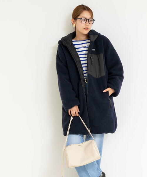 타이온 별주 리버시블 보아 플리스 다운 후드 패딩 코트 재킷 25AW PS3756