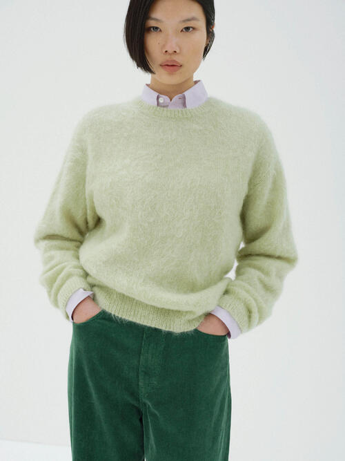 오라리 여성 니트 BRUSHED SUPER KID MOHAIR KNIT P/O 25AW