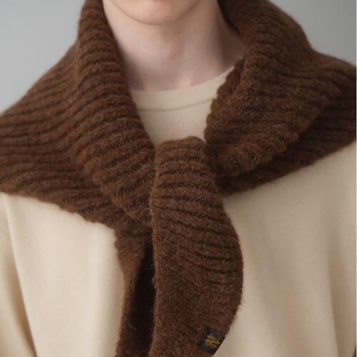 바토너 니트 스톨 숄 머플러 FLUFFY TRIANGLE STOLE 25AW