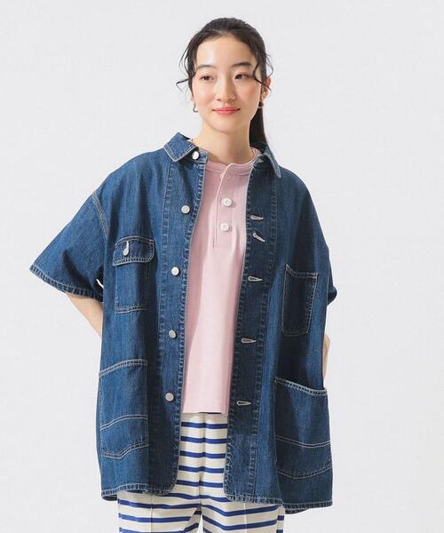 빔즈 보이 여성 데님 워크 재킷 커버올 26SS 13-18-0750-791